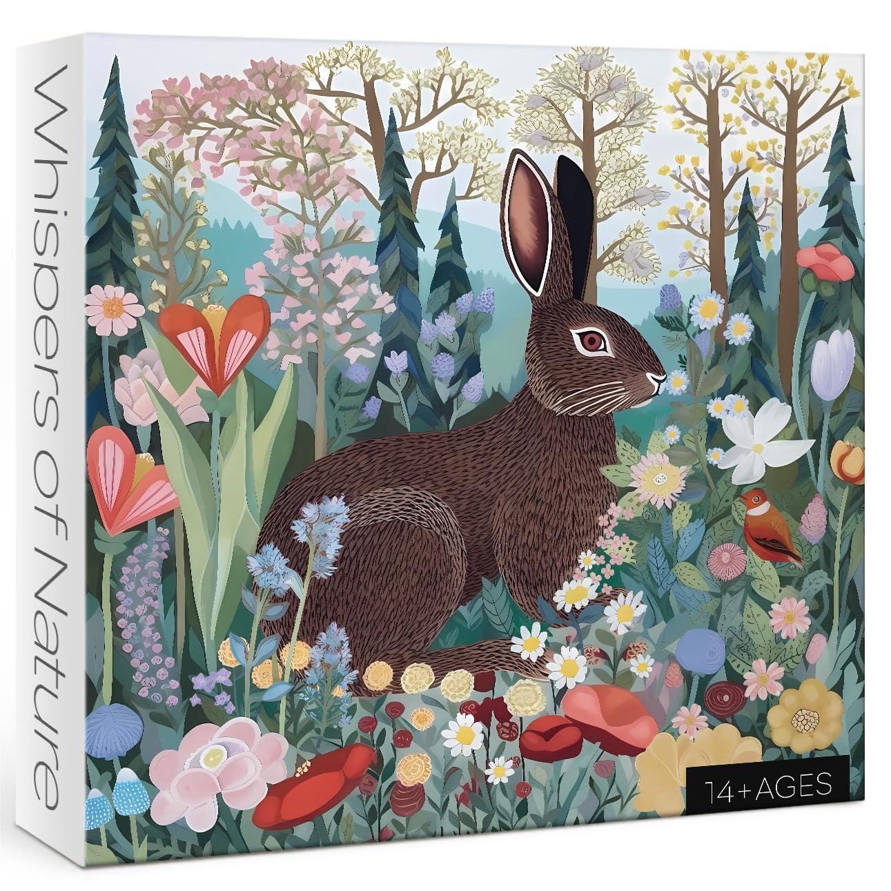 Ideabazar® Flower Rabbit Jigsaw Puzzle 1000 pieces