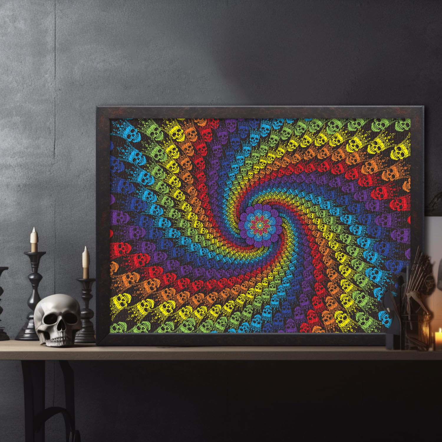 Ideabazar® Color Skull Jigsaw Puzzle 1000 Pieces
