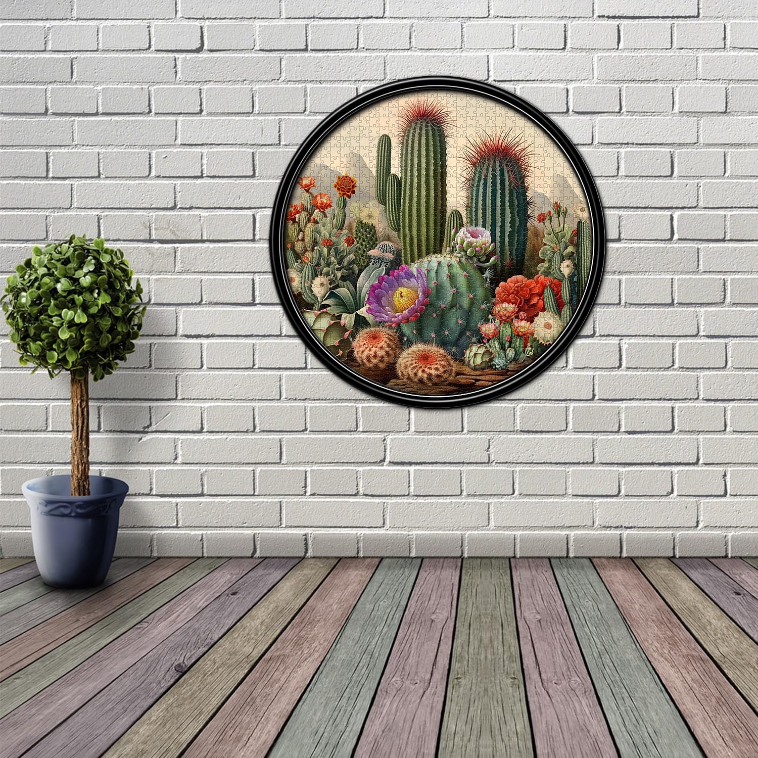 Ideabazar® Vintage Cactus Jigsaw Puzzle 1000 Pieces