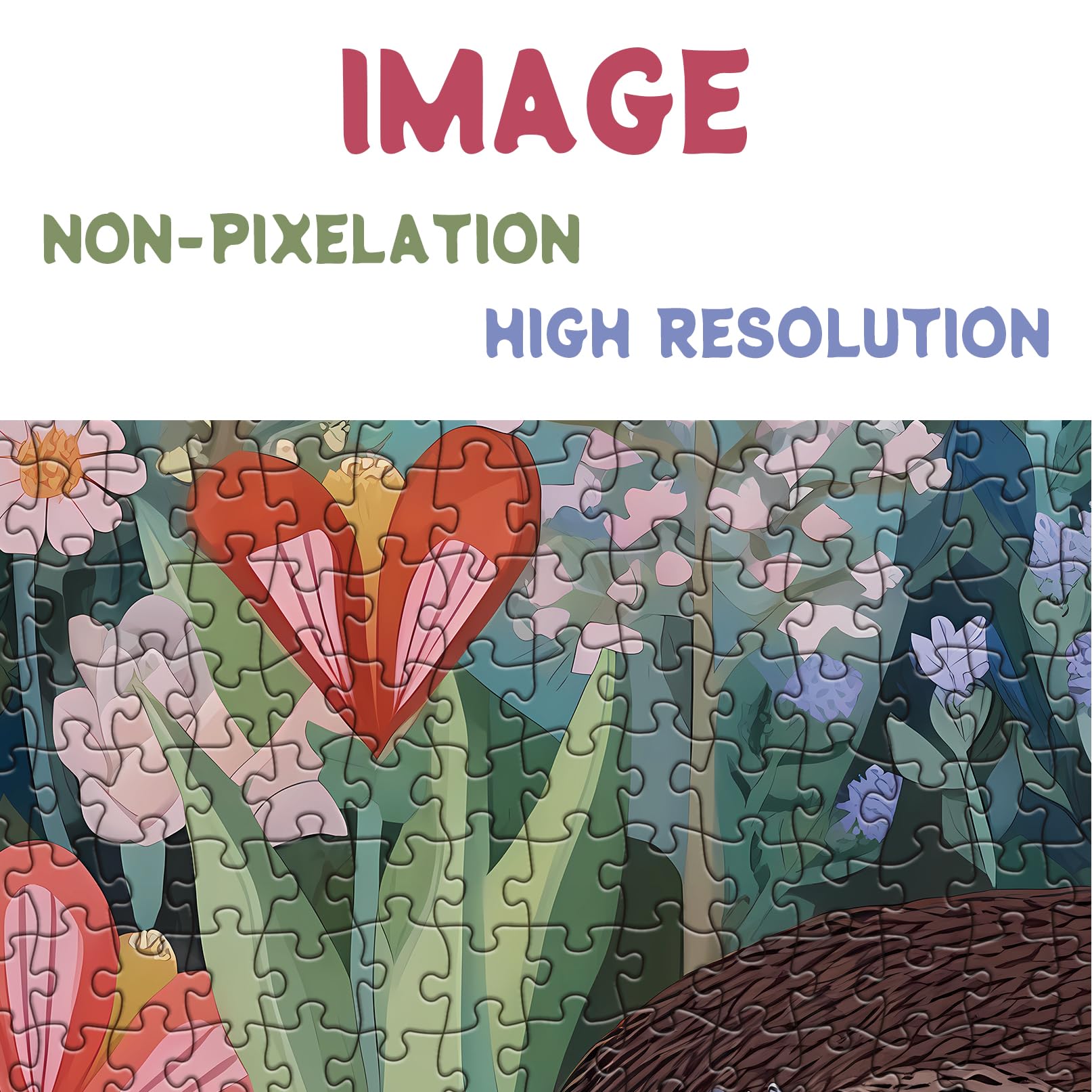 Ideabazar® Flower Rabbit Jigsaw Puzzle 1000 pieces