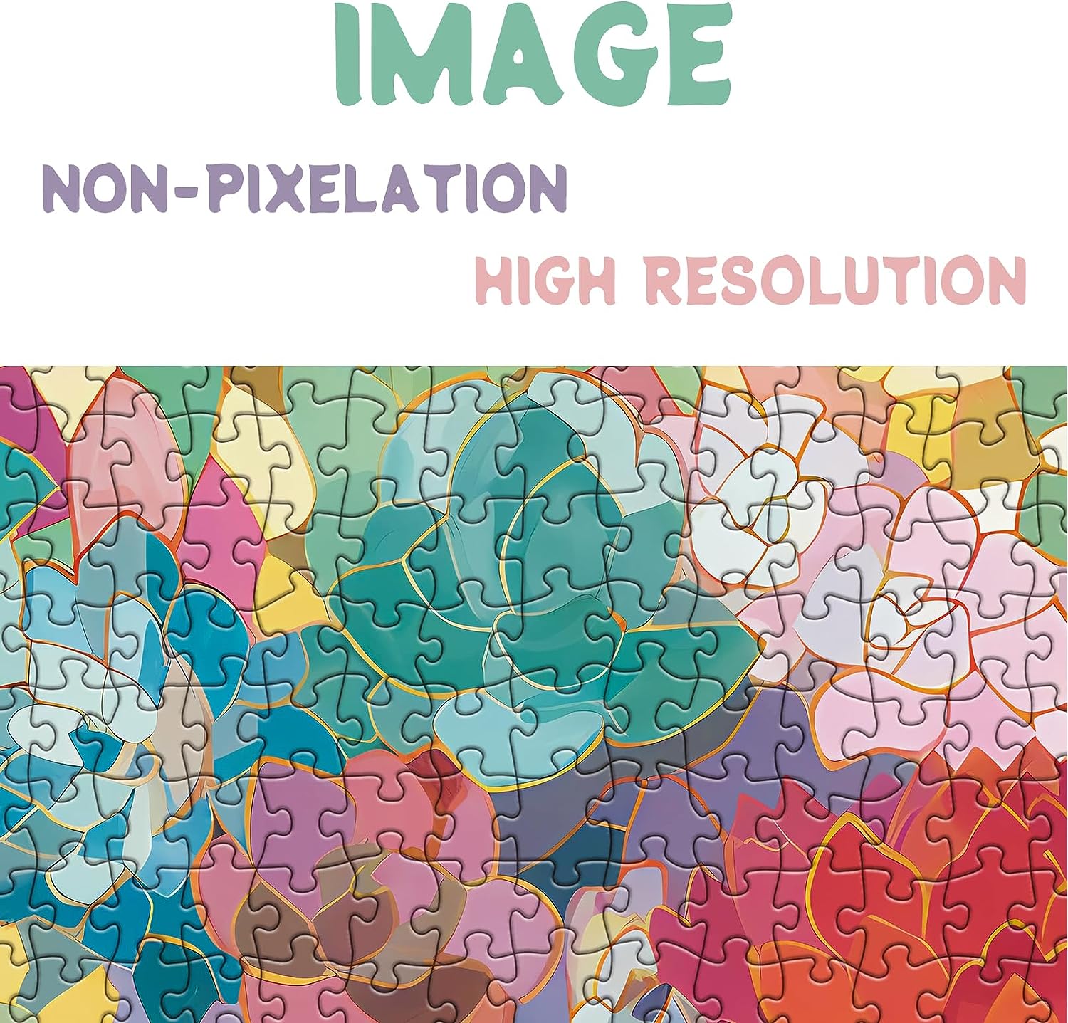 Ideabazar® Gradient Succulent Jigsaw Puzzle 1000 Piece