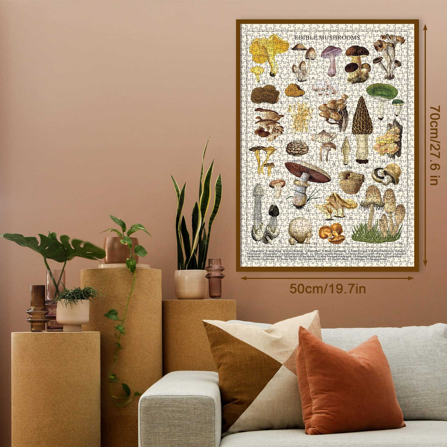 Ideabazar® Vintage Mushroom Jigsaw Puzzle 1000 Pieces
