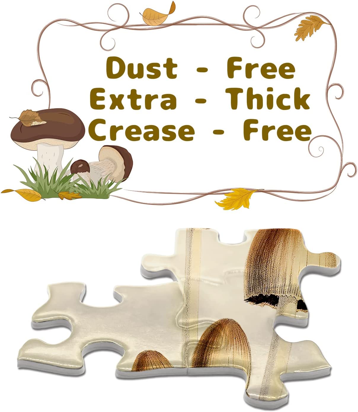 Ideabazar® Vintage Mushroom Jigsaw Puzzle 1000 Pieces