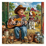 Cowboy Strums Diamond Painting Kit