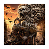 Skull Train Diamond Painting Kit