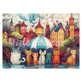Rain City Cat Shadow Diamond Painting Kit