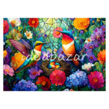 Floral Hummingbirds Diamond Painting Kit