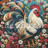 Colorful Rooster Diamond Painting Kit