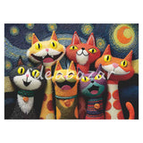 Starry Cat Chorus Diamond Painting Kit