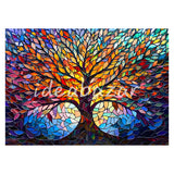 Mosaic Tree Of Life Diamond Painting Kit