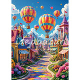Rainbow Town Diamond Painting Kit