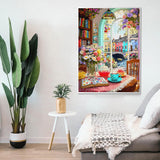 Teatime Canal Cottage Jigsaw Puzzle 1000 Pieces