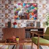 Cat Among Flowers Jigsaw Puzzle 1000 Pieces