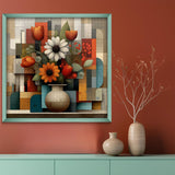 Geometric Floral Rhythm Jigsaw Puzzle 1000 Pieces