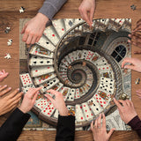 Card Spiral Staircase  Jigsaw Puzzle 1000 Pieces