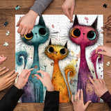 Agile Cat Group Jigsaw Puzzle 1000 Pieces