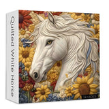 Quilted White Horse Jigsaw Puzzle 1000 Pieces