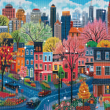 Colorful Street Scene Diamond Painting Kit