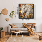 Quilted White Horse Jigsaw Puzzle 1000 Pieces