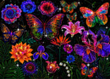 Neon Butterfly Bloom Diamond Painting Kit