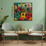 Guitar & City Jigsaw Puzzle 1000 Pieces