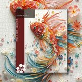 Floral Koi Fish Jigsaw Puzzle 1000 Pieces