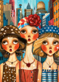Vintage City Beauties Diamond Painting Kit