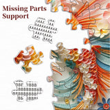 Floral Koi Fish Jigsaw Puzzle 1000 Pieces