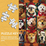 Christmas Dogs Jigsaw Puzzle 1000 Piece