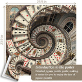 Card Spiral Staircase  Jigsaw Puzzle 1000 Pieces
