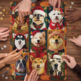 Christmas Dogs Jigsaw Puzzle 1000 Piece