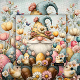 Easter Egg Gnome Jigsaw Puzzle 1000 Pieces