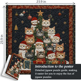 Cat Christmas Tree Jigsaw Puzzle 1000 Pieces