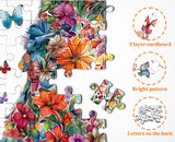 Butterfly Cat Jigsaw Puzzle 1000 Pieces