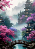 Blossom Bridge Diamond Painting Kit
