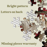 Fabric Christmas Gnome Jigsaw Puzzle 1000 Pieces