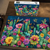 Hummingbird in Cactus Bush Jigsaw Puzzle 1000 Pieces