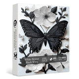 White Flower Black Wing Jigsaw Puzzle 1000 Pieces
