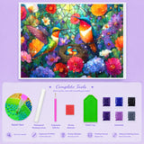 Floral Hummingbirds Diamond Painting Kit