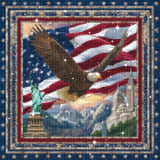 Eagle Over Liberty Diamond Painting Kit