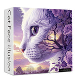 Cat Face Illusion Jigsaw Puzzle 1000 Pieces