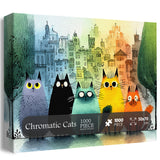 Chromatic Cats Jigsaw Puzzle 1000 Pieces