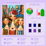 Vintage City Beauties Diamond Painting Kit