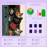 Curious Cat Diamond Painting Kit