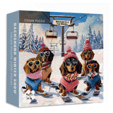 Dachshund Winter Show Jigsaw Puzzle 1000 Pieces