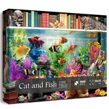 Cat and Fish Jigsaw Puzzle 1000 Pieces