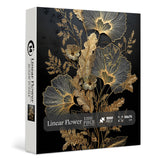 Linear Flower Jigsaw Puzzle 1000 Pieces