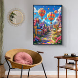 Rainbow Town Diamond Painting Kit