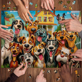 Happy Puppy Jigsaw Puzzle 1000 Pieces