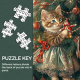 Christmas Cute Pets Jigsaw Puzzle 1000 Pieces